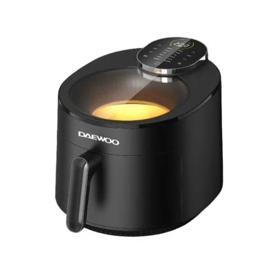 Daewoo Digital Air Fryer, 5.0L Capacity LED Touchscreen 12 Preset Modes 1500W - Black